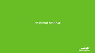 Page © Hortonworks Inc. 2014
An Example YARN App
 