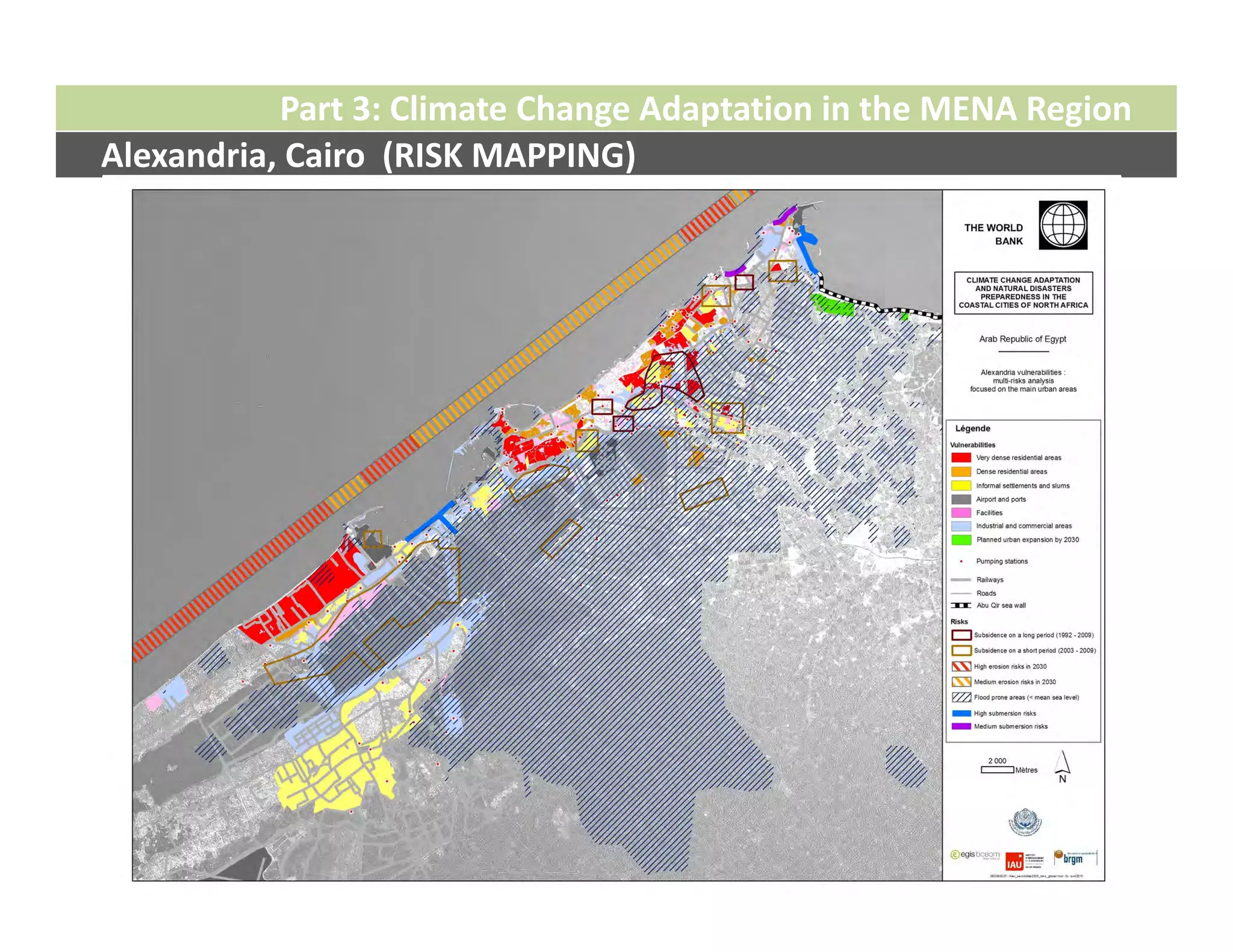 Part 3: Climate Change Adaptation in the MENA Region
Alexandria, Cairo  (RISK MAPPING)
 
