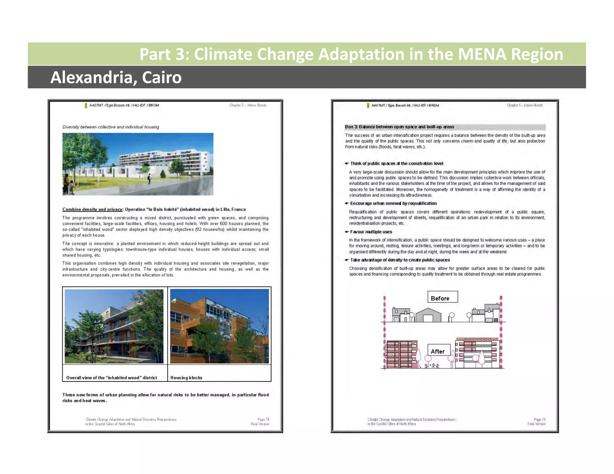 Part 3: Climate Change Adaptation in the MENA Region
Alexandria, Cairo
 