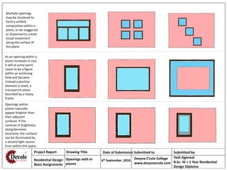 Yash Agarwal , Residential Design Diploma ,NSQF Level 5 | PDF