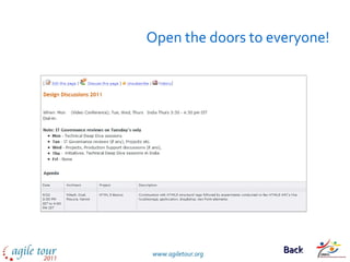 Open the doors to everyone! Back 