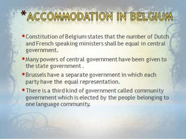 Power Sharing In India Belgium Sri Lanka And Syria