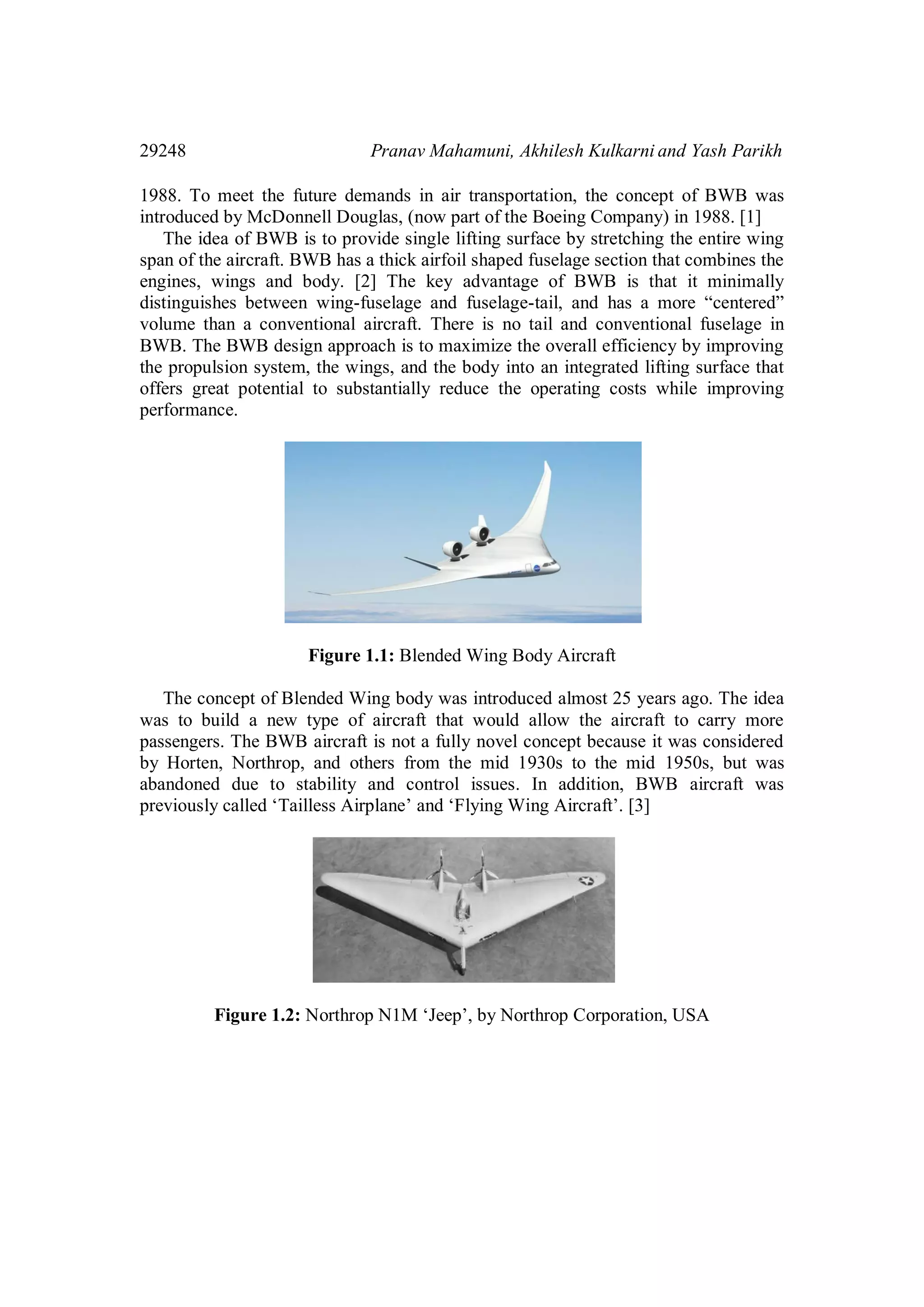 Aerodynamic Study of Blended Wing Body | PDF