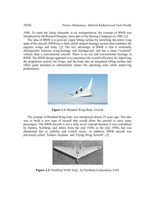 Aerodynamic Study of Blended Wing Body | PDF