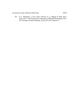 Aerodynamic Study of Blended Wing Body | PDF