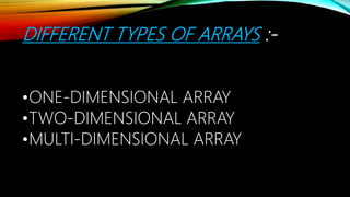 Array in c programming | PPT