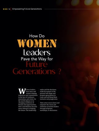 Yashwardhini Chauhan - Breaking Barriers The Rise of Women Leaders In ...