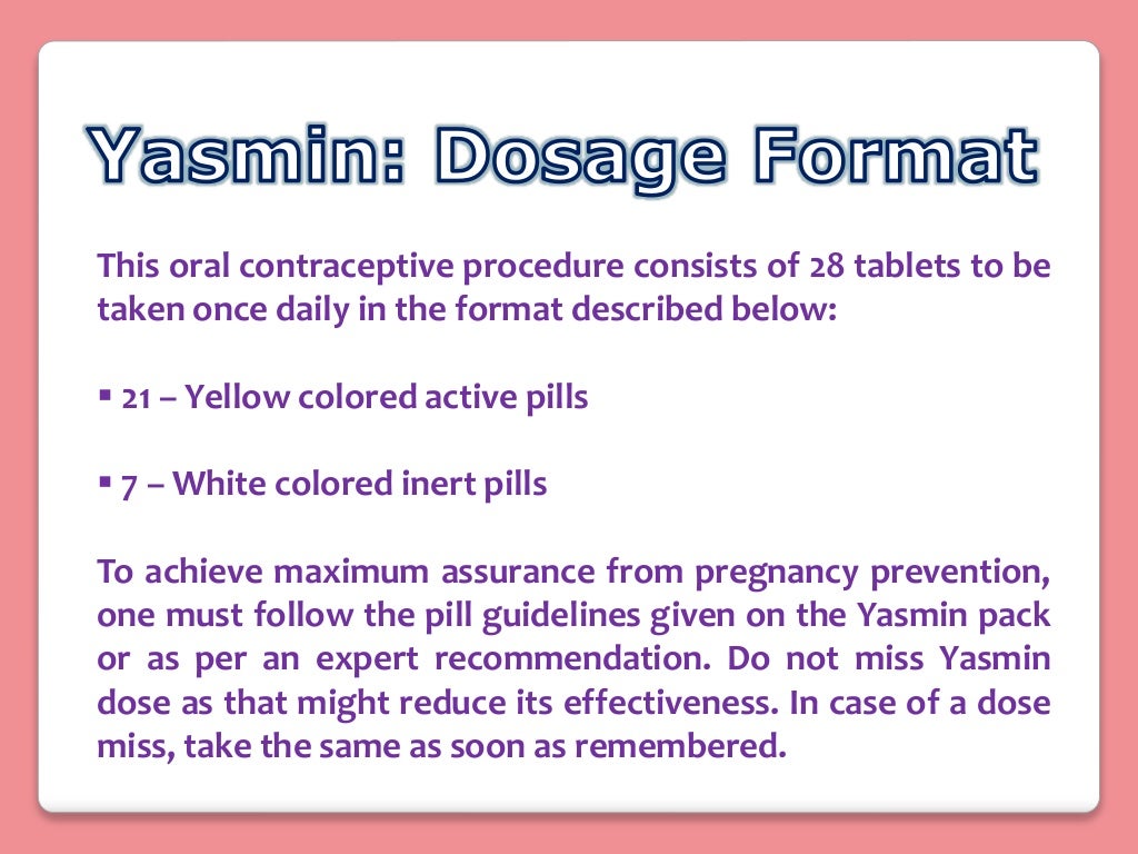 Purchase Yasmin birth control pills