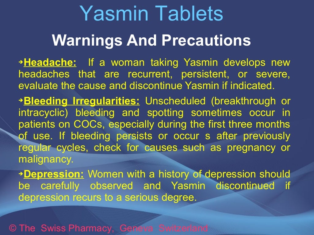 Yasmin Birth Control Pill