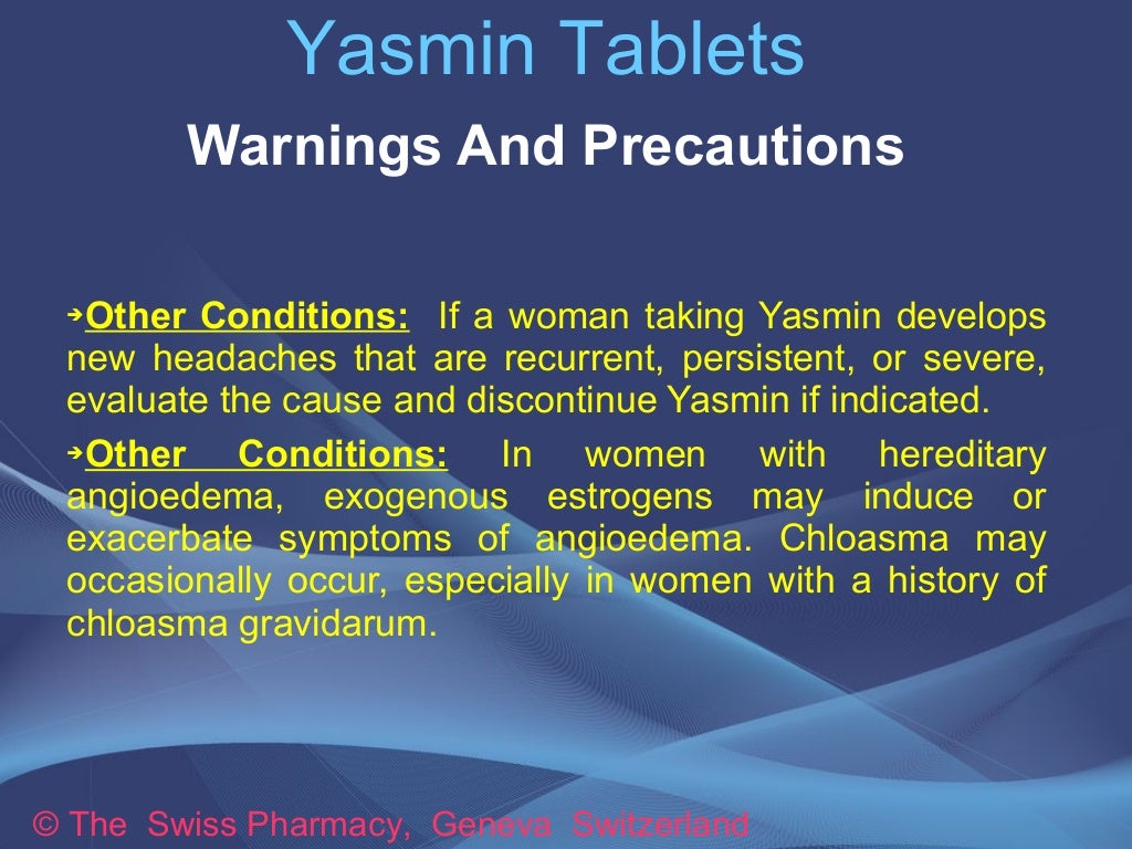Yasmin Birth Control Pill