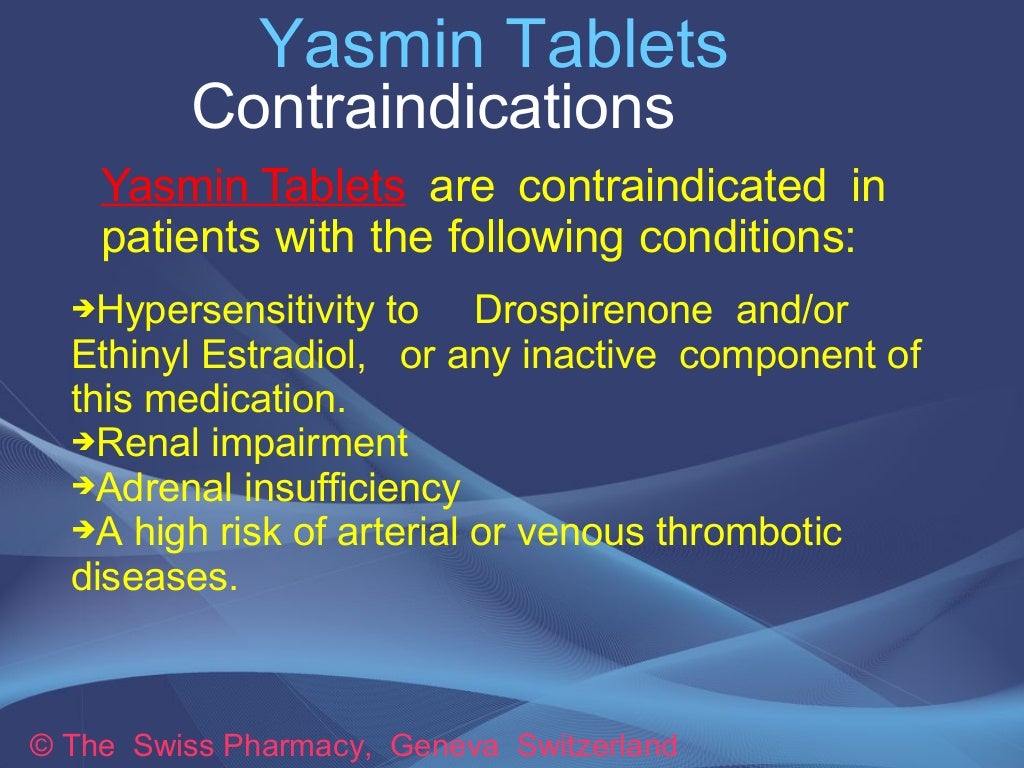 Yasmin Birth Control Pill