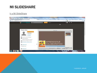 MI SLIDESHARE
Ir a Mi SlideShare
YASSER ARAR