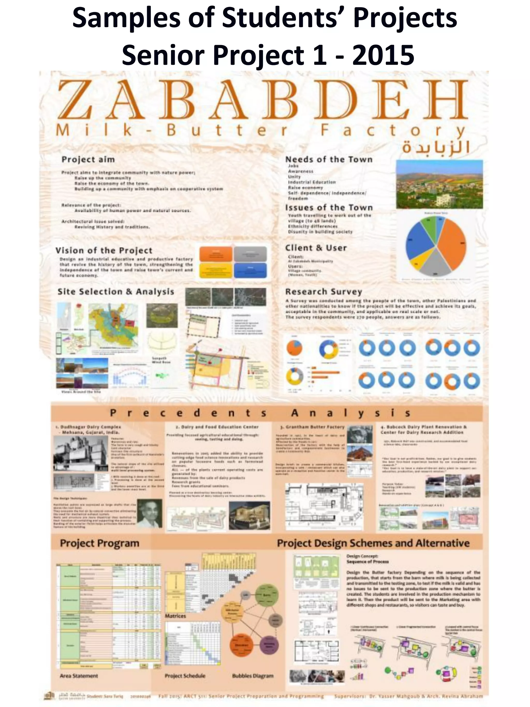 Samples of Students’ Projects
Senior Project 1 - 2015
 