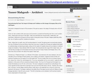 Wordpress - http://ymahgoub.wordpress.com/

 