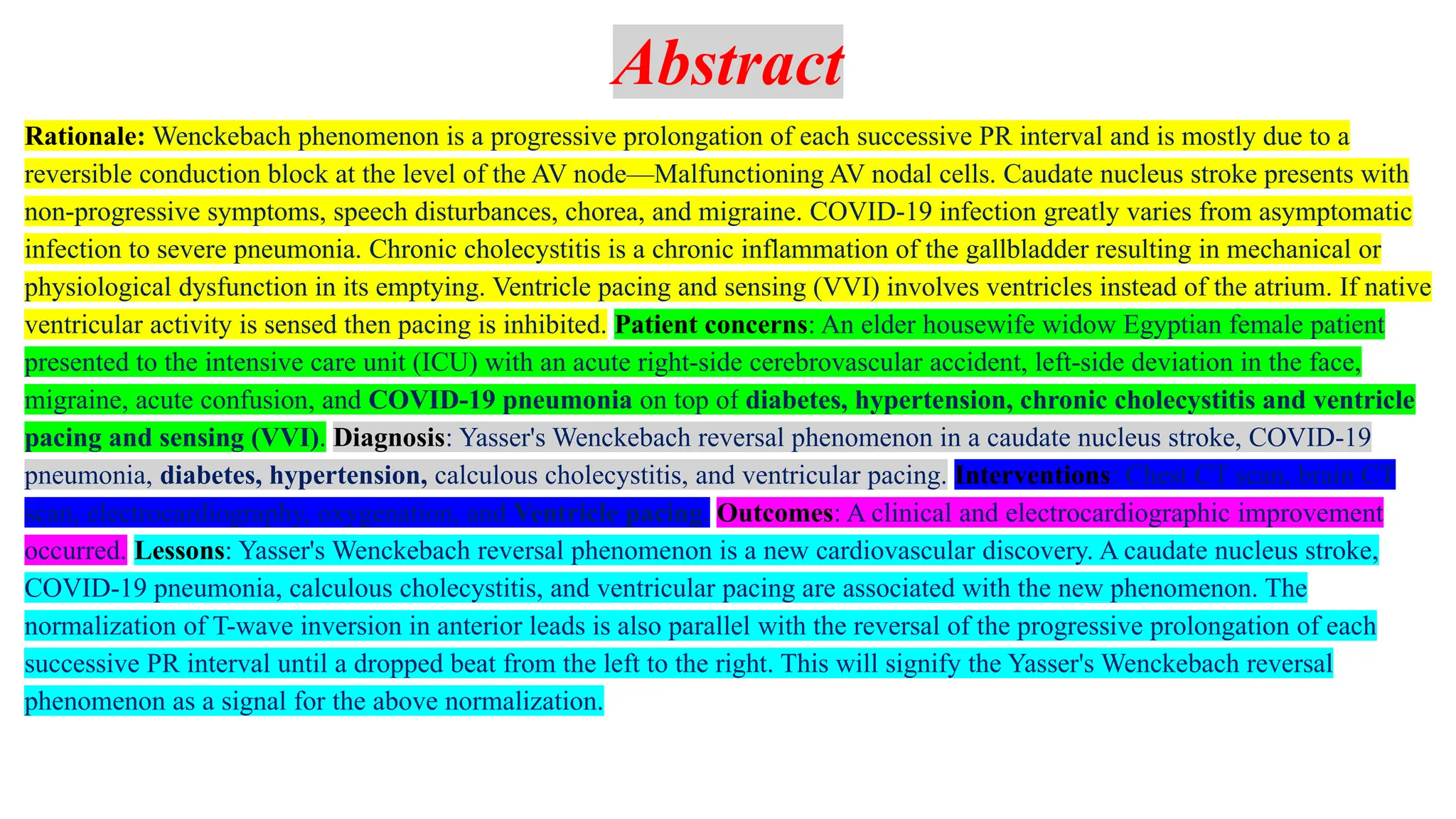 Yasser's Wenckebach Reversal Phenomenon.pptx