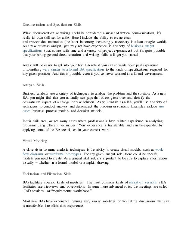 Business Analyst Documentation