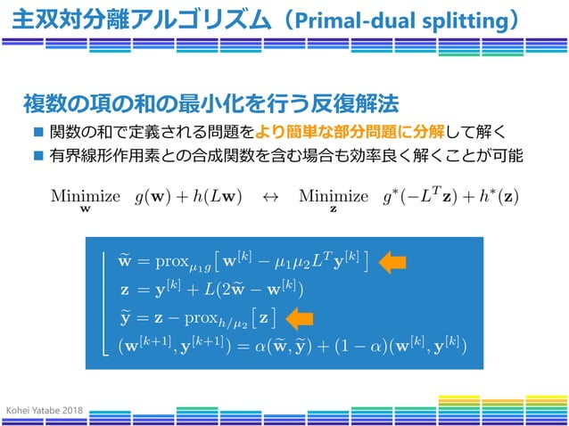 近接分離最適化によるブラインド⾳源分離（Blind source separation via proximal splitting ...