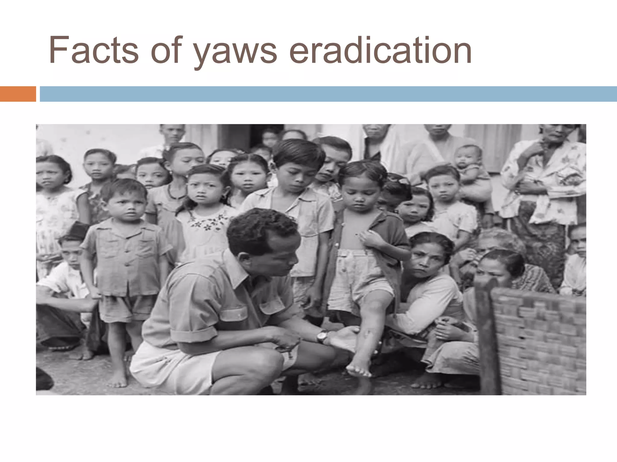 Facts of yaws eradication
 