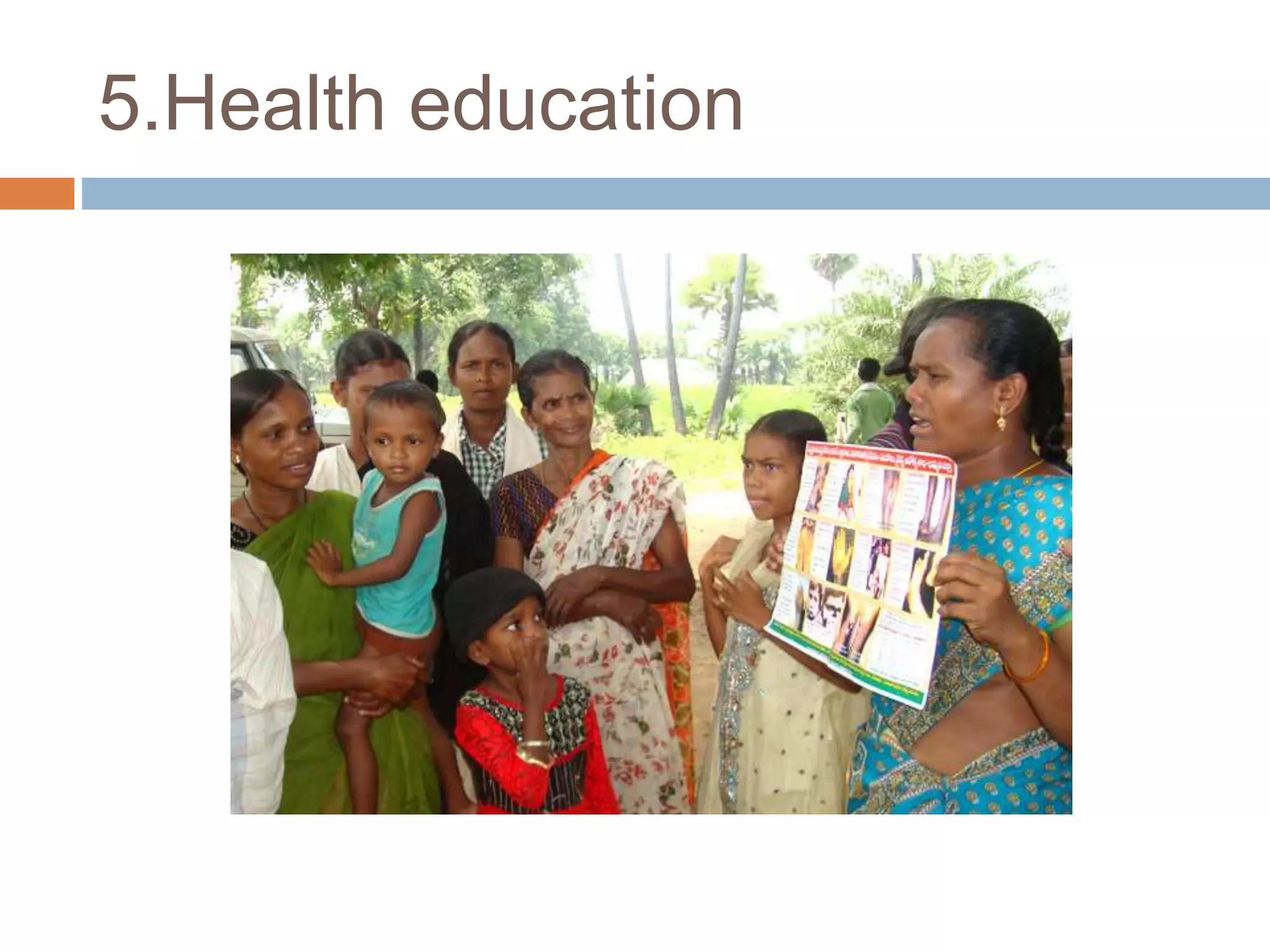 5.Health education
 