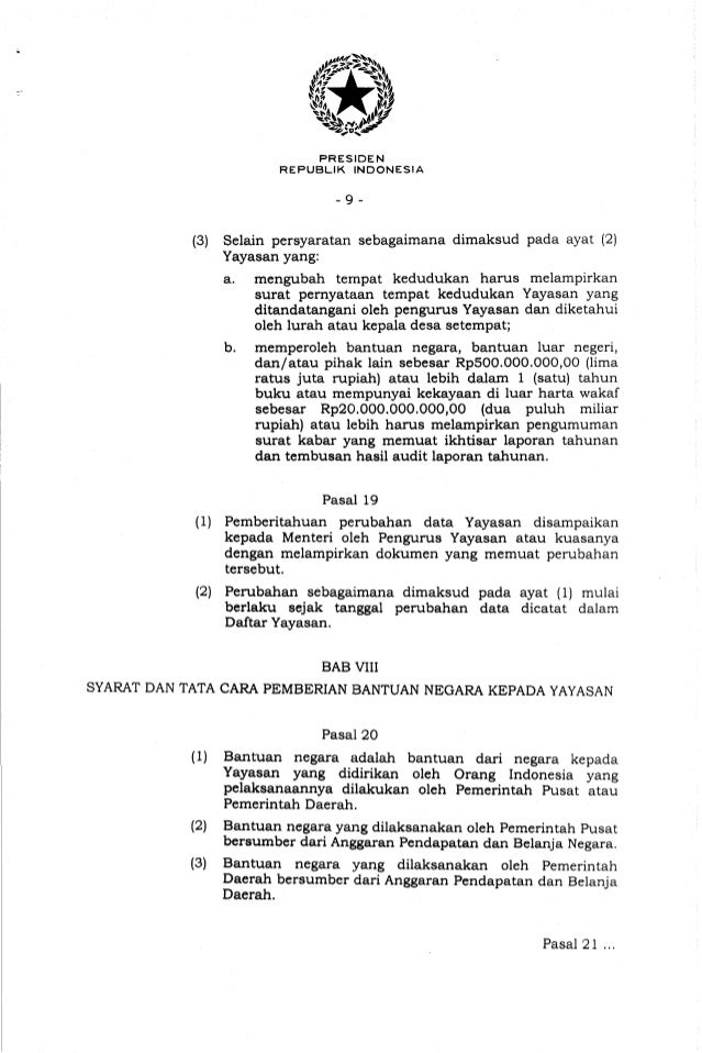 laporan pajak cara yayasan Yayasan