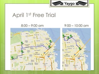 April 1st Free Trial
    8:00 – 9:00 am     9:00 – 10:00 am
 