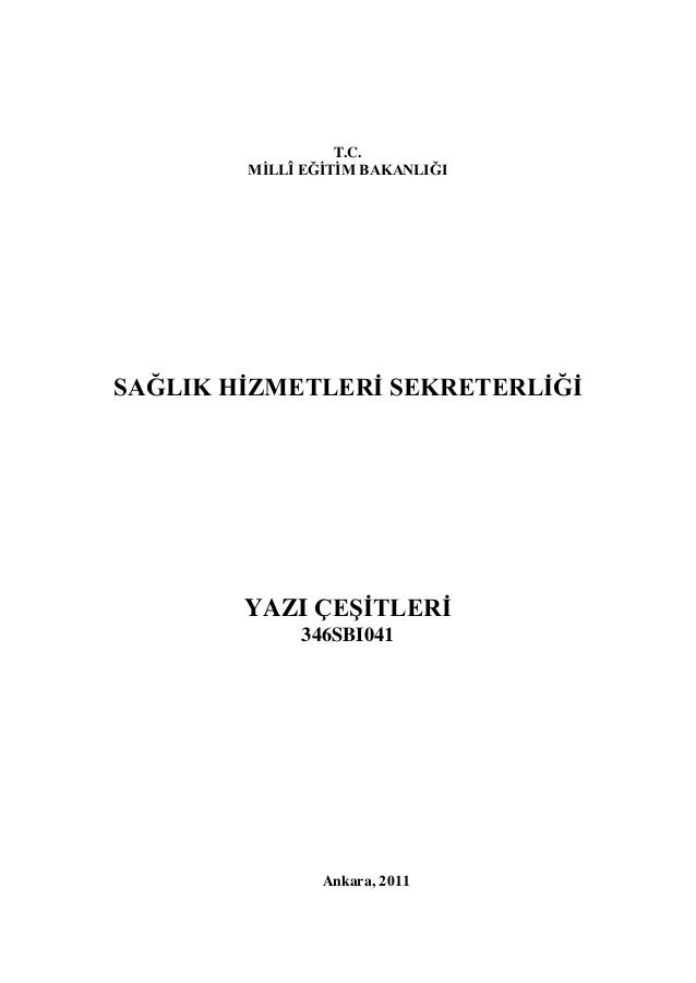 Resmi yazı çeşitleri Resmi yazı çeşitleri