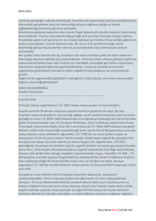 Yazının tarihçesi