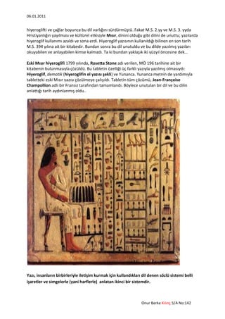 Yazının tarihçesi