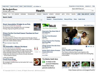 © Copyright 2014 D. Z. Sands, All Rights Reserved - @DrDannySands http://www.nytimes.com/pages/health/ 
 