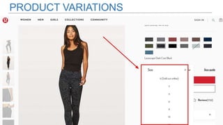 PRODUCT VARIATIONS
 