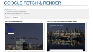 GOOGLE FETCH & RENDER
 