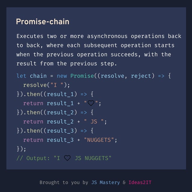 Difference between promise-chain and promise.all() in Javascript | PDF