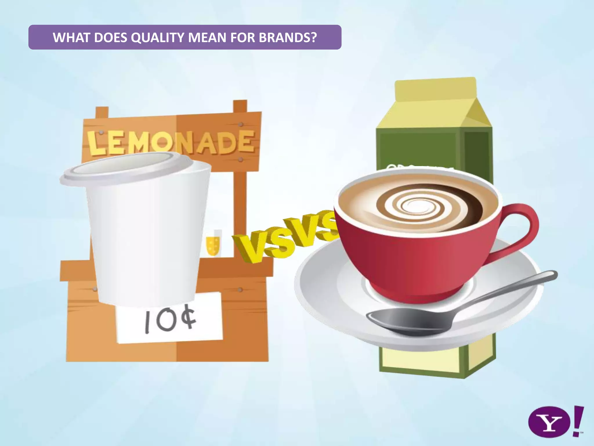 WHAT DOES QUALITY MEAN FOR BRANDS?
 