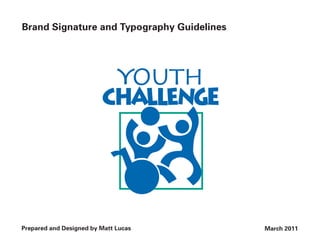Youth Challenge Corporate Brand Guidelines