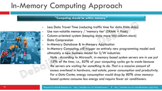 How In Memory Computing Changes Everything | PDF