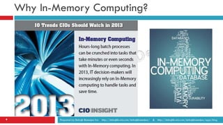How In Memory Computing Changes Everything | PDF