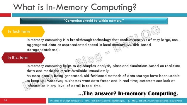 in memory compute