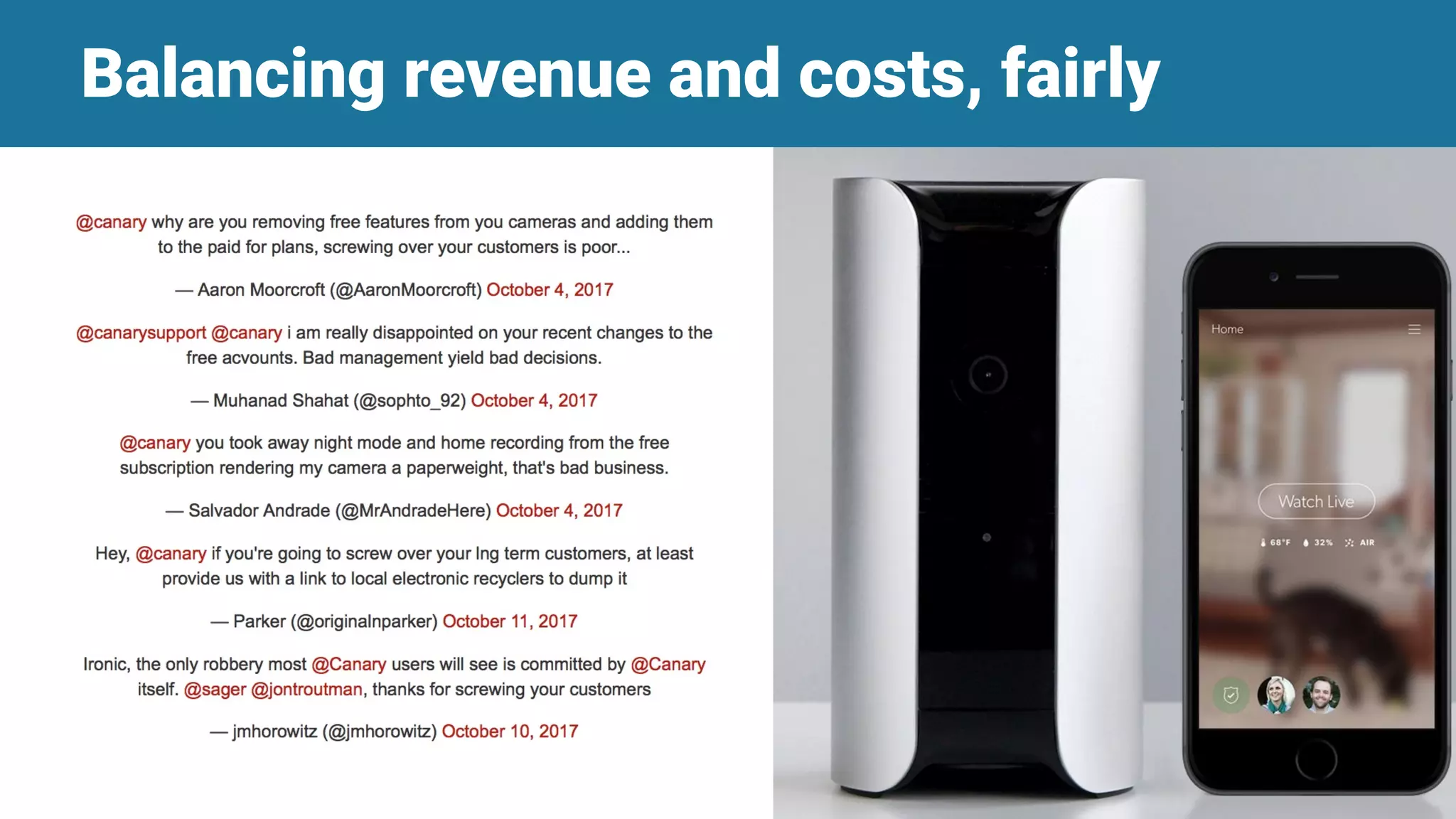 Balancing revenue and costs, fairly
 