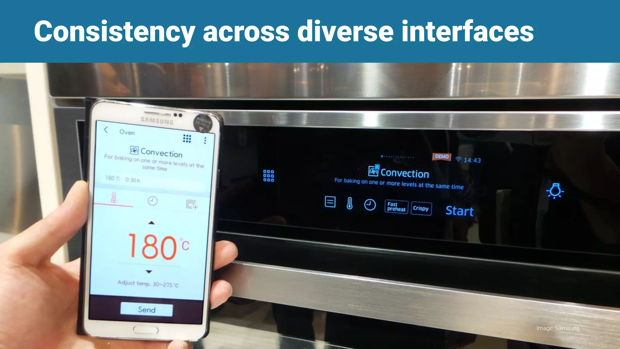 Consistency across diverse interfaces
Image: Samsung
 