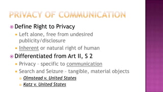 Bill of Rights Sections 1 to 4 | PPTX