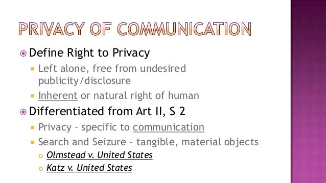 Bill of Rights Sections 1 to 4