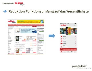 Praxisbeispiel 
 Reduktion Funktionsumfang auf das Wesentlichste 
 