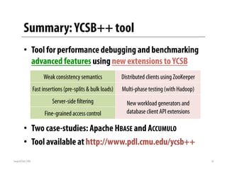 Ycsb benchmarking | PDF