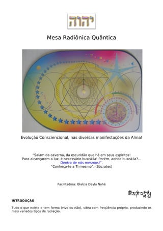 Mesa Radiônica: Apometria Multidimensional • Guia da Alma
