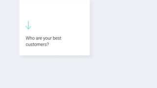 Who are your best
customers?
 