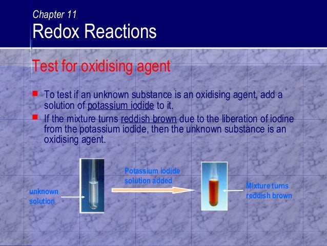 C11 Redox Reactions