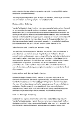 Suzhou Yuanda Purification:Cleanroom Solutions for Demanding Industries ...