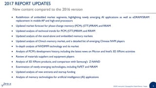 Emerging Non-Volatile Memory 2018 - Market and Technology Report by ...