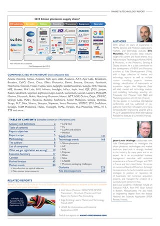 Silicon Photonics and Photonic Integrated Circuits 2019 by Yole ...