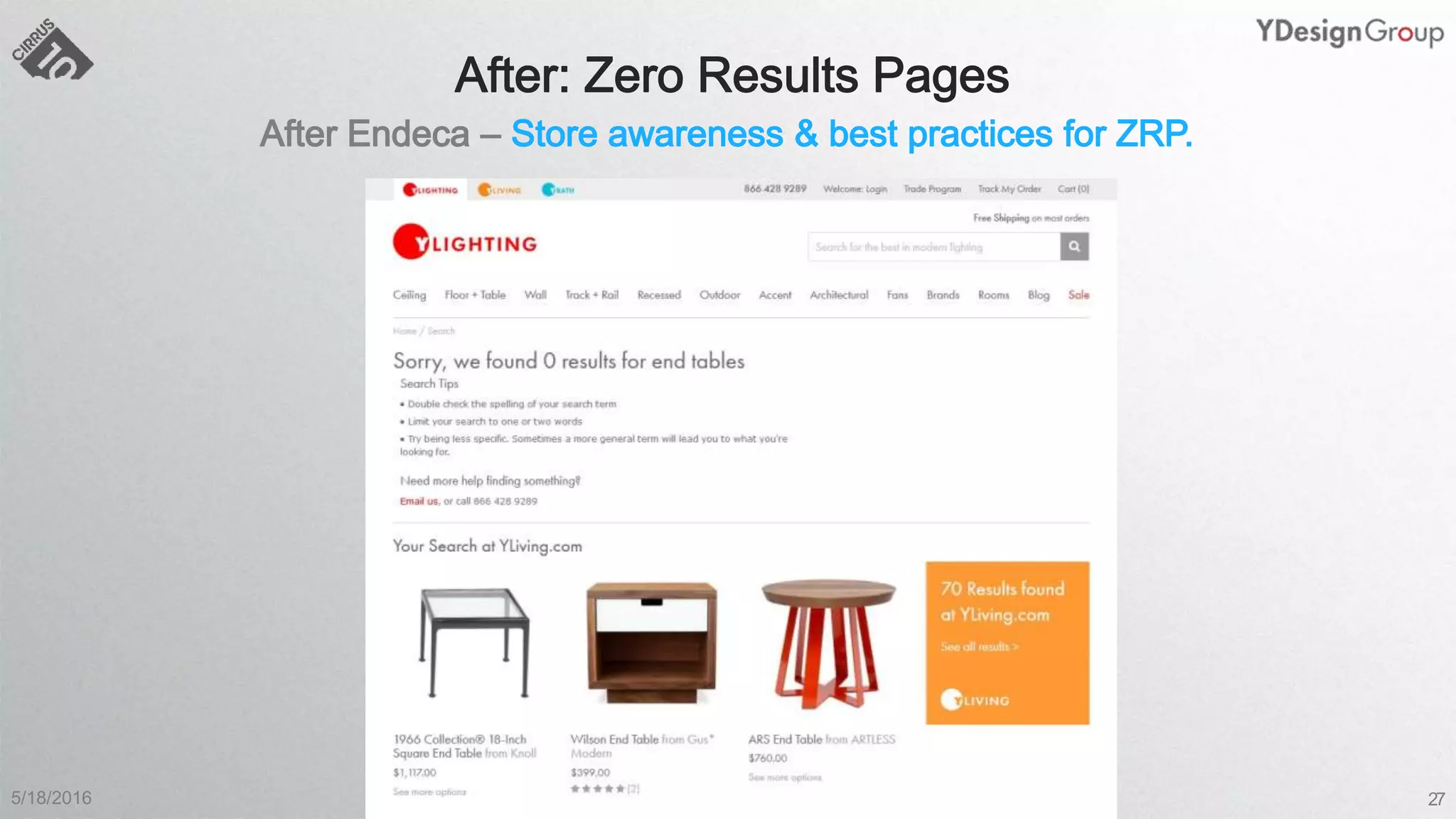 5/18/2016 YDesign Group | Cirrus10 | Oracle 27
 